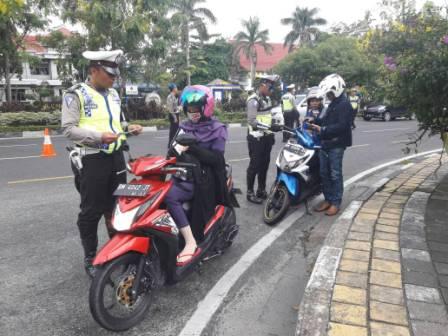 Polantas Pekanbaru Tilang 113 Pelanggar Lalin